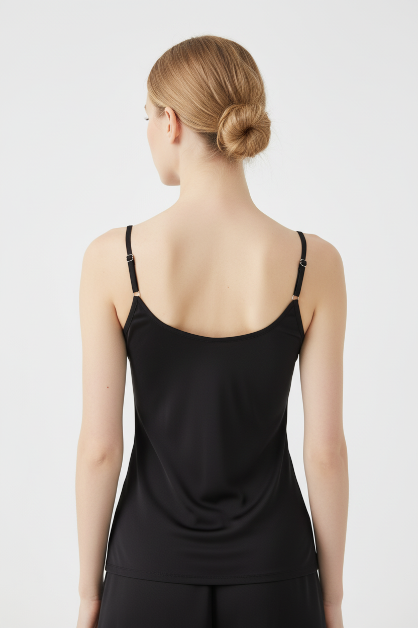 Aura 100% 6A Mulberry Silk Knit Strappy Camisole