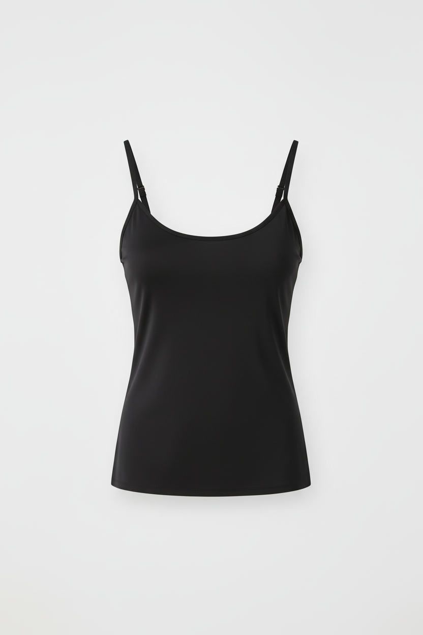 Aura 100% 6A Mulberry Silk Knit Strappy Camisole