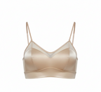 Aura 100% 6A Mulberry Silk Mesh Detail Bralette