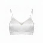 Aura 100% 6A Mulberry Silk Mesh Detail Bralette