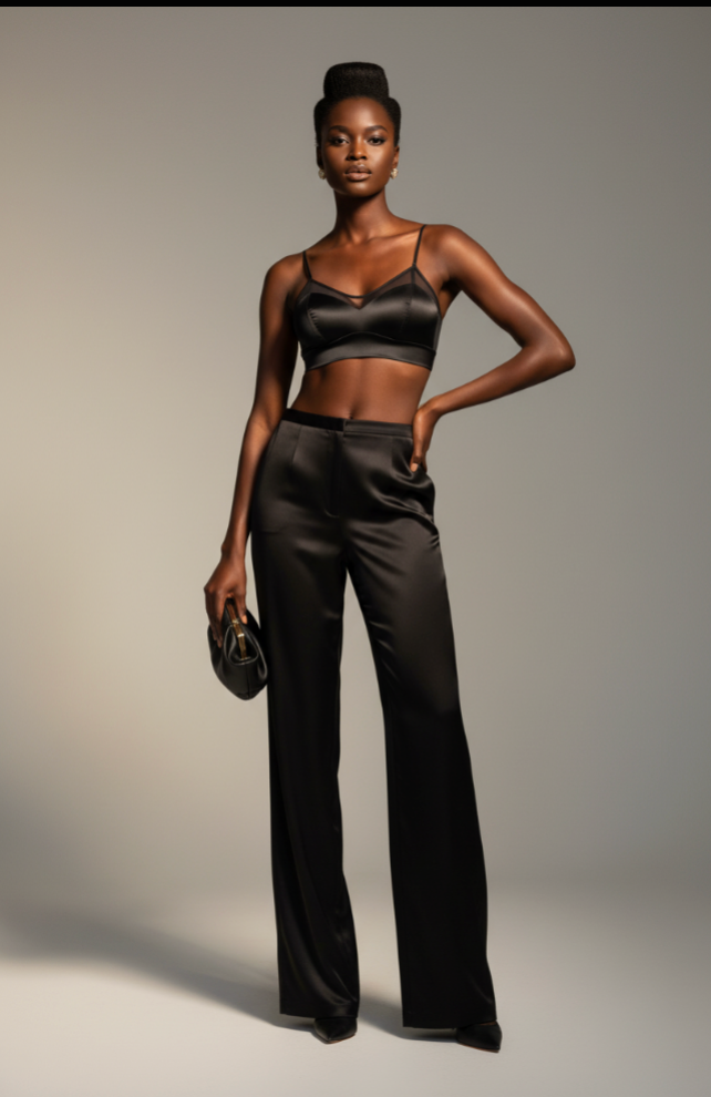 Aura 100% 6A Mulberry Silk Mesh Detail Bralette