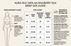 Aura 100% 6A Mulberry Silk High-Waist Performance Brief