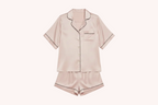 Aura 100% 6A Mulberry Short Sleeve Silk Shorts Set -