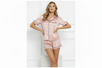 Aura 100% 6A Mulberry Short Sleeve Silk Shorts Set -
